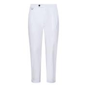 Witte Slim-Fit Stretchbroek Low Brand , White , Heren