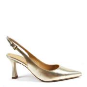 Platina Gelamineerde Slingback Roberto Festa , Yellow , Dames