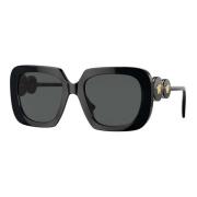 Black/Grey Sunglasses Versace , Black , Dames