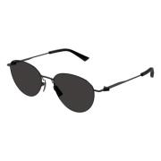 Matte Black Sunglasses Bottega Veneta , Black , Heren