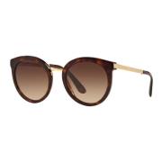 Donker Havana Zonnebril Dolce & Gabbana , Multicolor , Dames