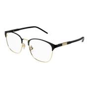 Black Gold Eyewear Frames Gucci , Black , Unisex