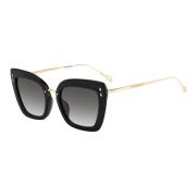 Black Gold/Grey Shaded Sunglasses Isabel Marant , Multicolor , Dames