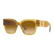 Zonnebril in Honey/Light Yellow Shaded Versace , Yellow , Dames