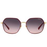 Red/Grey Pink Shaded Sunglasses Vogue , Multicolor , Dames