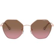 Pink Brown Shaded Sunglasses Vogue , Pink , Dames