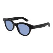 Black/Light Blue Sunglasses Alexander McQueen , Multicolor , Unisex