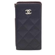 Pre-owned Leather home-office Chanel Vintage , Black , Dames