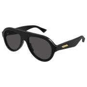 Black/Grey Sunglasses Bottega Veneta , Black , Heren