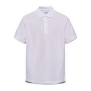 Polo shirt met logo Burberry , White , Heren