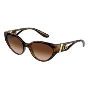 Monogram Sunglasses in Dark Havana/Brown Shaded Dolce & Gabbana , Brow...