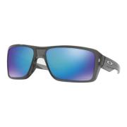 Double Edge Sunglasses Grey Smoke/Prizm Sapphire Oakley , Gray , Heren