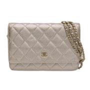 Pre-owned Leather wallets Chanel Vintage , Pink , Dames