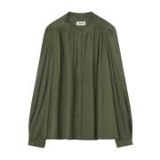 Groene knoopsluiting blouse Zadig & Voltaire , Green , Dames