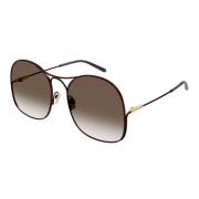 Sophisticated Metallo Sunglasses Chloé , Brown , Unisex