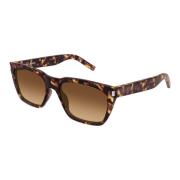 Zonnebril Saint Laurent , Brown , Heren