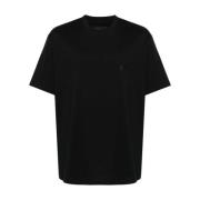 Zwarte T-shirts en Polos met Logo Print Y-3 , Black , Heren