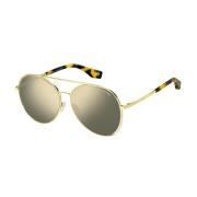 Gold/Grey Gold Sunglasses Marc Jacobs , Yellow , Dames