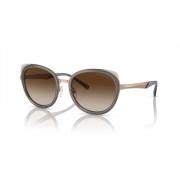 Zilverbruin/bruine zonnebril Emporio Armani , Brown , Dames