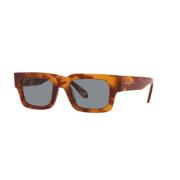 Havana/Blue Sunglasses AR 8184U Giorgio Armani , Brown , Heren
