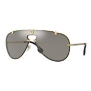 Gold/Silver Sunglasses Versace , Black , Heren
