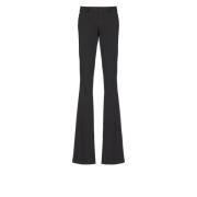 Technische wollen broek Balmain , Black , Heren