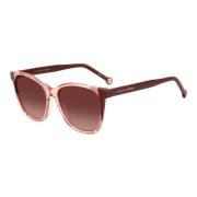 Burgund Nude/Pink Shaded Sunglasses Carolina Herrera , Red , Dames