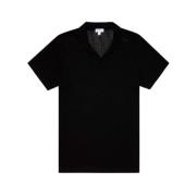 T-Shirts Sunspel , Black , Heren
