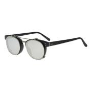 Black White Gold Sunglasses 581 Platinum/Silver Linda Farrow , Multico...