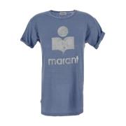Koldi Linnen T-Shirt Isabel Marant Étoile , Blue , Dames
