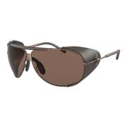 Bronze/Brown Sunglasses AR 6139Q Giorgio Armani , Brown , Heren