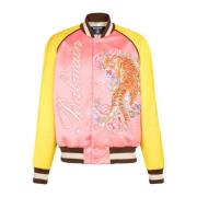 Tijger geborduurde bomber Balmain , Multicolor , Heren