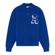 Team Polo Sweater Axel Arigato , Blue , Heren