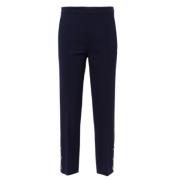 Cropped Trousers Twinset , Blue , Dames