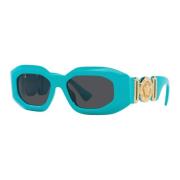 Rock Icons Zonnebril - Azure/Donkergrijs Versace , Blue , Unisex