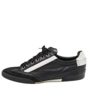 Pre-owned Leather sneakers Dior Vintage , Black , Dames