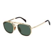 Goud Havana/Groen Clip-On Zonnebril Eyewear by David Beckham , Yellow ...