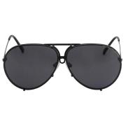 Dark Ruthenium/Grey Silver Mirror Sunglasses Porsche Design , Black , ...