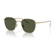 Gold Aviator Sunglasses Oliver Peoples , Yellow , Unisex