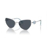 Silver/Dark Grey Sunglasses SK 7005 Swarovski , Gray , Dames