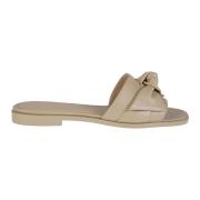 Vierkante Platte Sandalen Alexandre Birman , Beige , Dames