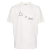 Witte Ronja Print Box T-Shirt Our Legacy , White , Heren