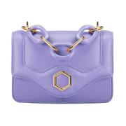Iconische Kleine Tiffany Leren Tas Hibourama , Purple , Dames