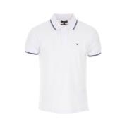 Klassiek Polo Shirt voor Heren Emporio Armani , White , Heren