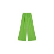 Wide Trousers Semicouture , Green , Dames