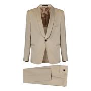 Single Breasted Suits Low Brand , Beige , Heren