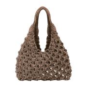 Handgemaakte Vannifique Tas - Modern en Elegant Hibourama , Brown , Da...