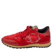 Pre-owned Lace sneakers Valentino Vintage , Red , Dames
