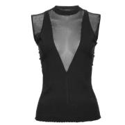 Sleeveless Tops Pinko , Black , Dames