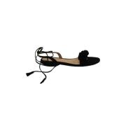 Pre-owned Suede sandals Gianvito Rossi Pre-owned , Black , Dames